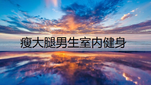 瘦大腿男生室内健身
