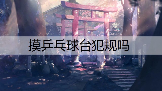 摸乒乓球台犯规吗